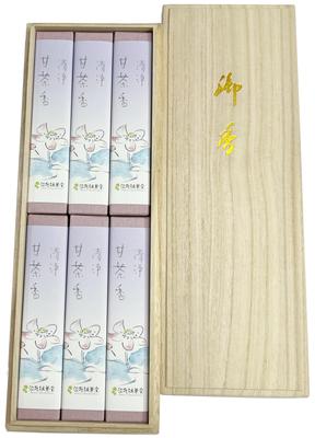 Item with Gift Awaji Umekundo Incense Sticks for Clean Sweet Tea Paulownia 14cm (Packaged Tag) Gifting, Incense, Box, #81fbans