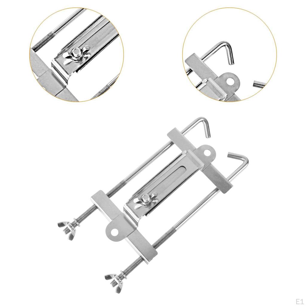 Automotive Battery Mount Hold Down Kit Adjustable Sturdy Anti Accessories for Rvs Yacht Simple