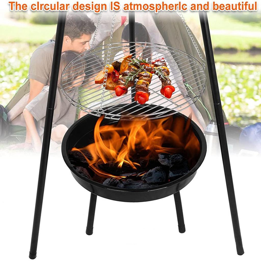 Stativ Outdoor Feuerstelle BBQ Runde Schale Garten Terrasse Extra Großer Grill