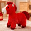 Realistic Horse Plush Toy Year of The Horse Zodiac Soft Stuffed Animal with PP Cotton Filling 2026 Chinese New Year Gift