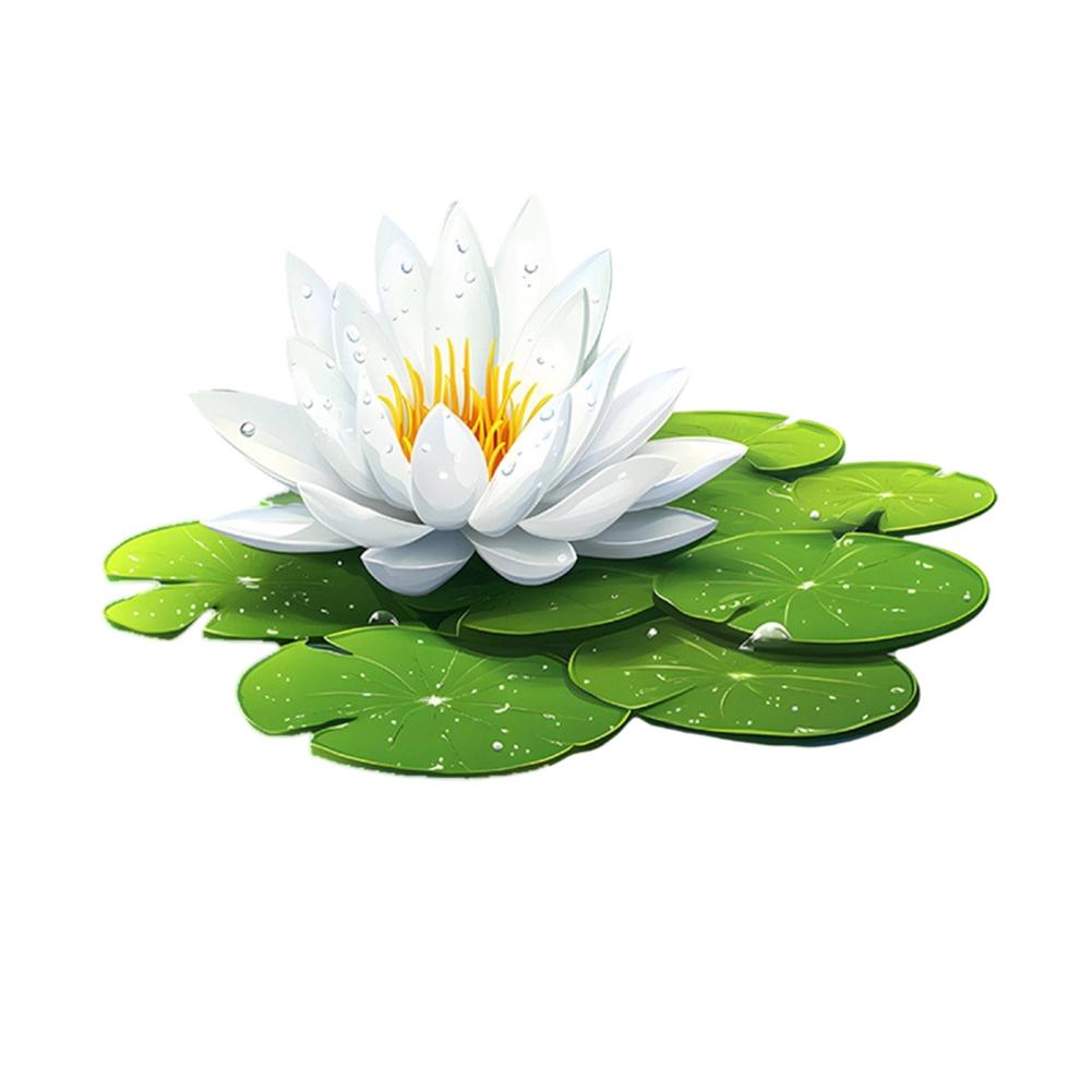 Glow In The Dark Green Lotus Wall Decal, Creative Toilet Decor For Bathroom, Bedroom & Living Room, 20 X 30 Cm