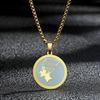 Kinitial Nefertiti Halskette, Antikes Ägypten Anhänger, Graviertes Nefertiti Charm, Königin von Ägypten Anhänger, Ägyptische Halskette,