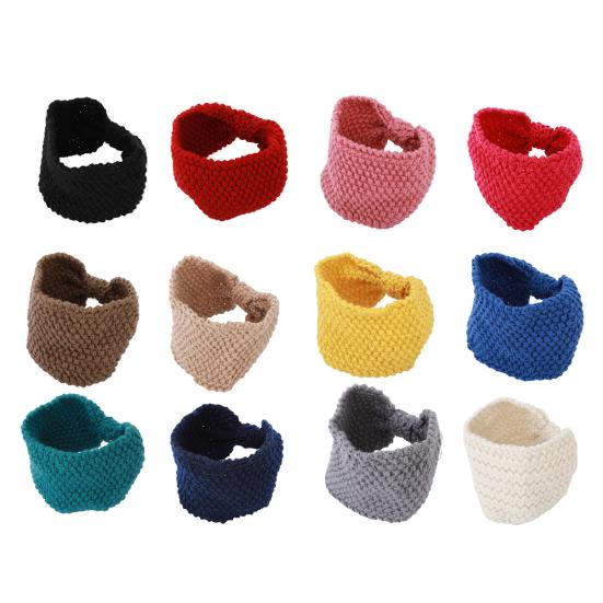 

12Pcs Knit Headbands Winter Ear Warmers, Elastic Turban Head Wraps with Crocheted Bowknot, Hair Band Accessories, Head Wraps for Women Girls 12pcs