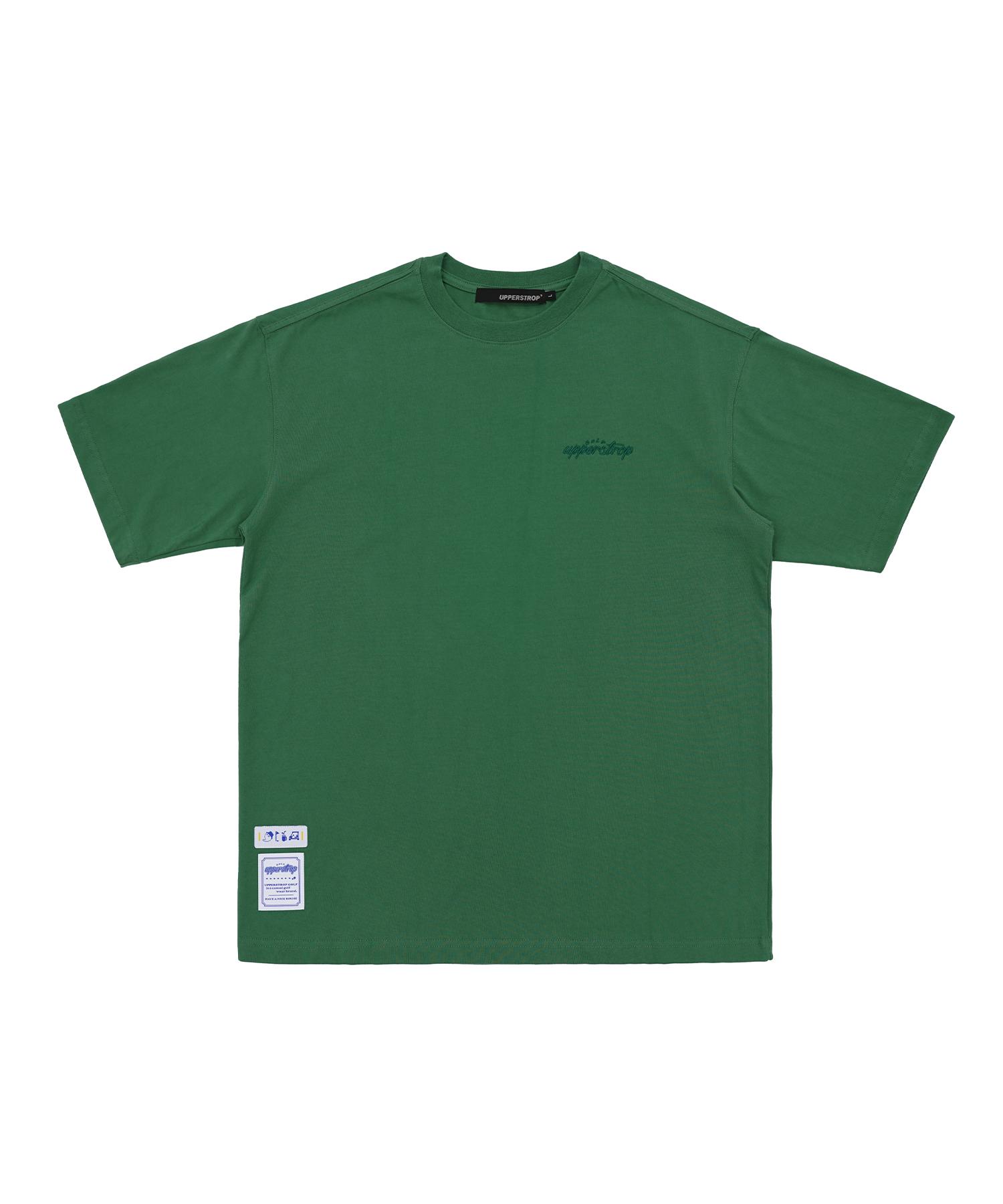 Upper Strop [Up3059] Upst Golf Rounding Comma Short Sleeve T-Shirt Green L
