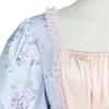 Vintage Regency Floral Tea Gown, Puff Sleeve Empire Waist Victorian Dress for Women, Ideal for Bridgerton Cosplay, Tea Parties and Halloween