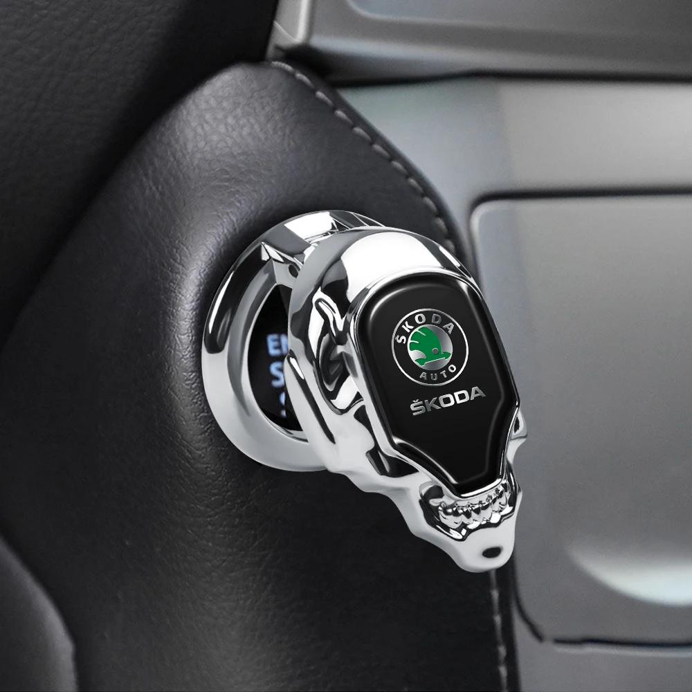 Car Sticker Car Engine Start Stop Button Protection Cover Sticker Car Accessories For Skoda Octavia A5 A7 Fabia Kamiq Vrs Superb
