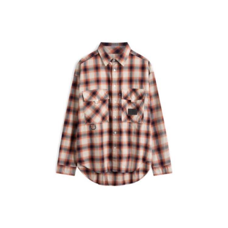 

Calvin Klein FW23 Retro Plaid Cotton Shirt Men shirts Red White Blue J323776 S