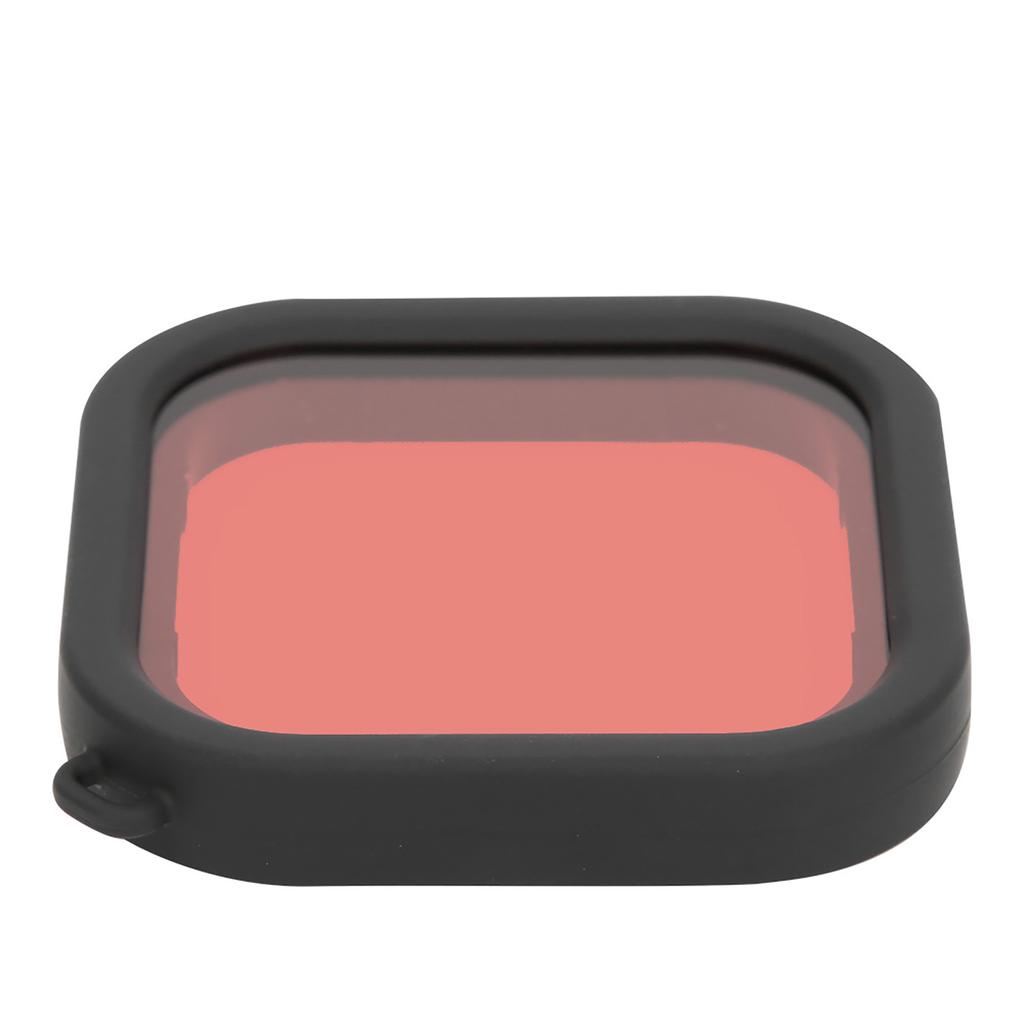 Filtro de Lente de Mergulho ABS com Corda para Câmera de Ação 8 à Prova d'Água