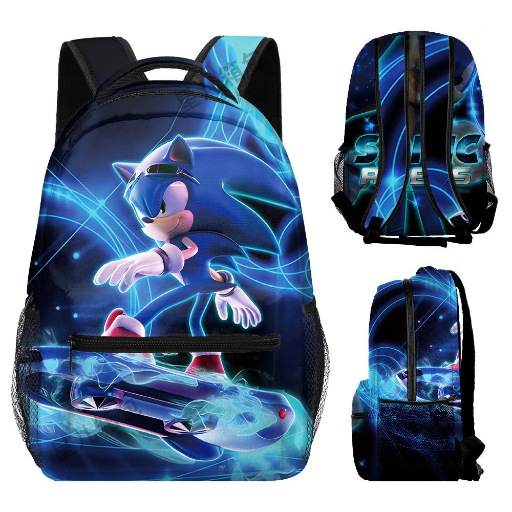 School Bag Elementary School Student Animation Backpack Cartoon School Bag 3D Digital Color Printing Oxford Cloth Backpack