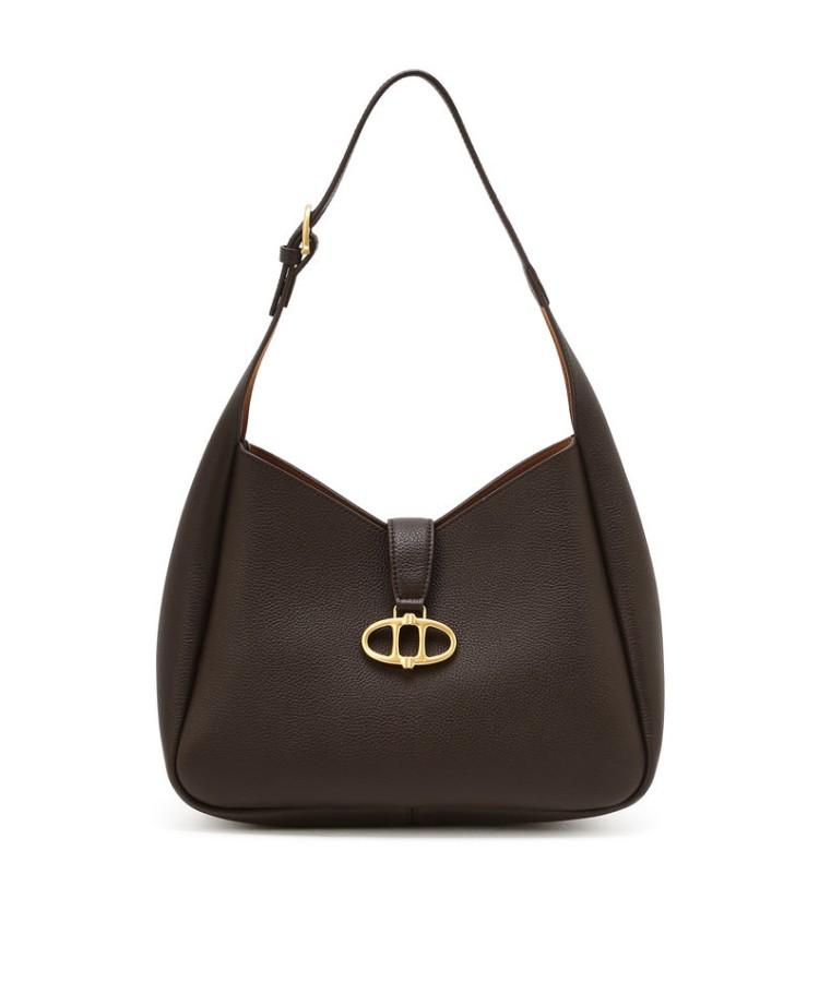 Athe Vanessabruno [Maron] Brown Shrunken Leather Hobo Bag M Aaba6F407W3