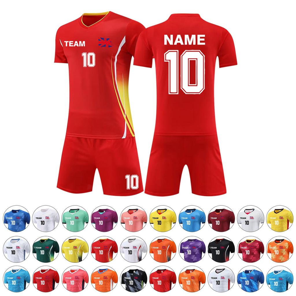 DIY-tilpassede fotballdrakter i to deler for voksne og barn