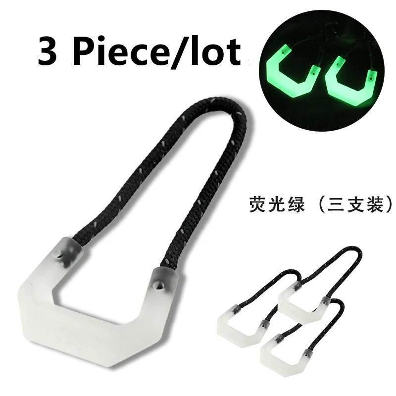 Multifunction Luminous Zipper Pullers Tactical Backpack Zipper Head Pull Rope Techwear Style Outdoor Bag Tail Rope Accessories