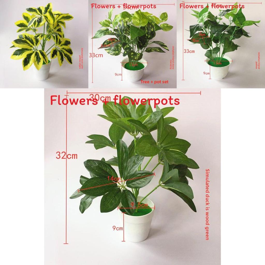 Pothos Evergreen Artificial Green Plant Pot With Realistic Foliage For Home Decor And Photography Props
