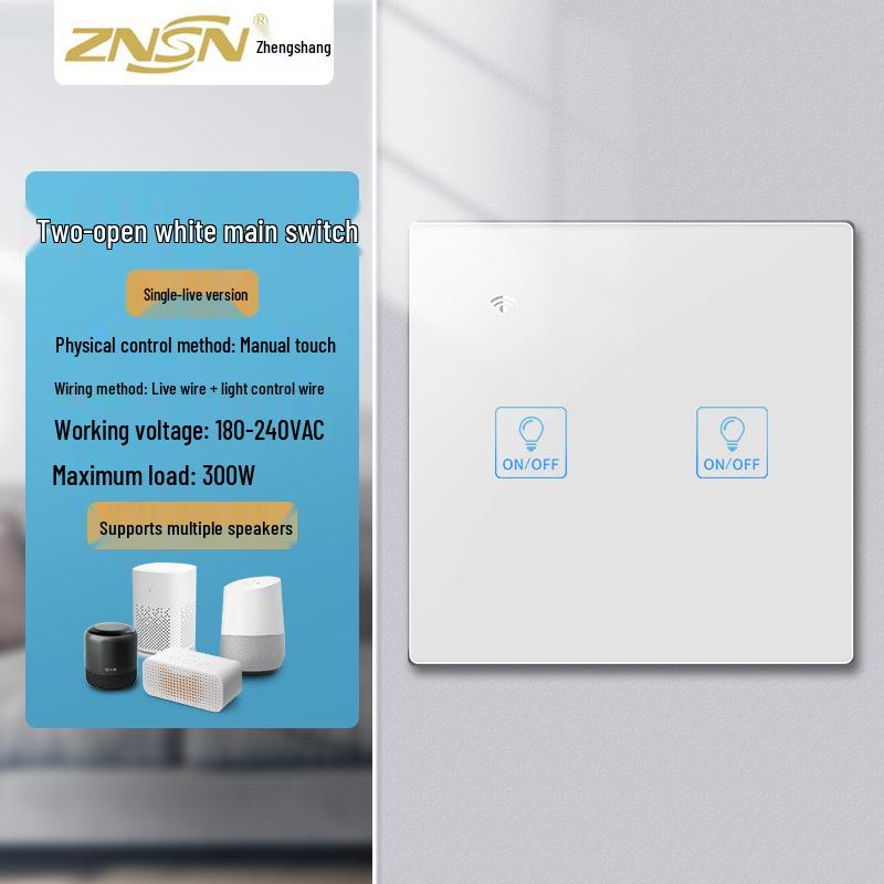 Zhengshang C8 Graffiti EU Smart WiFi Touch Switch with Voice Control for Alexa & Google.