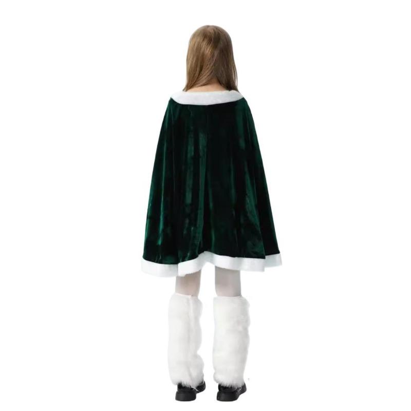 Christmas Children's Clothing Children's Clothing Girls Santa Clothes Shawl Cape Cape Girls Dress