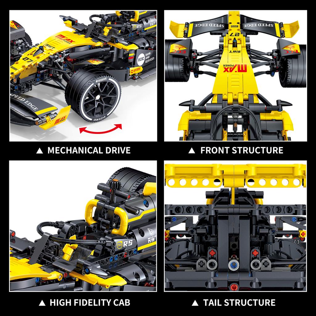 Non-Toxic Am24 Formula 1 Racing Car Building Block Set