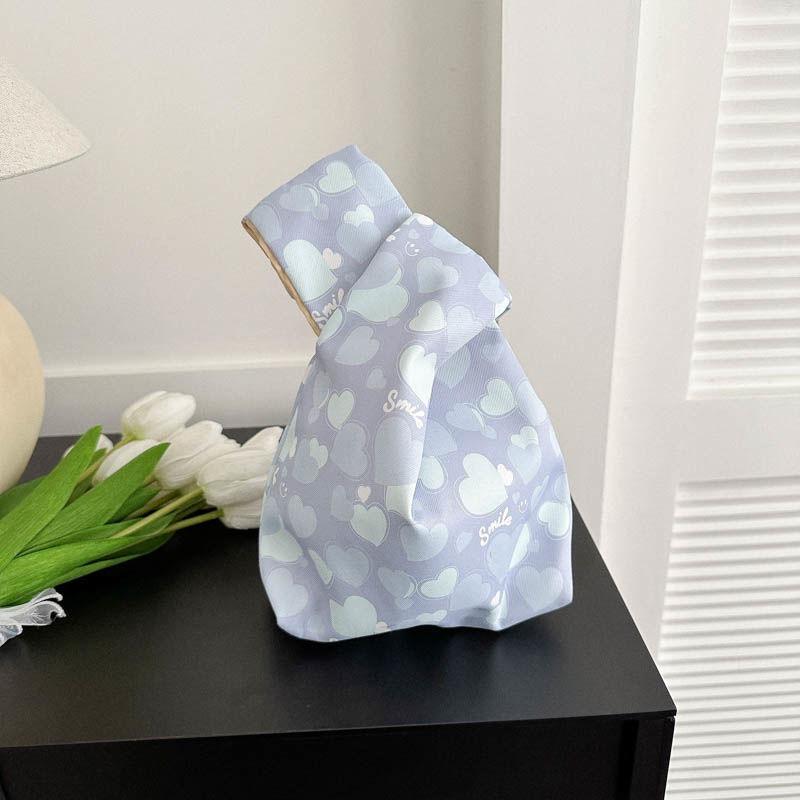 Japanese Simple Wrist Bag, New Retro Plaid Key Storage Bag, Small Bag for Work with Baby