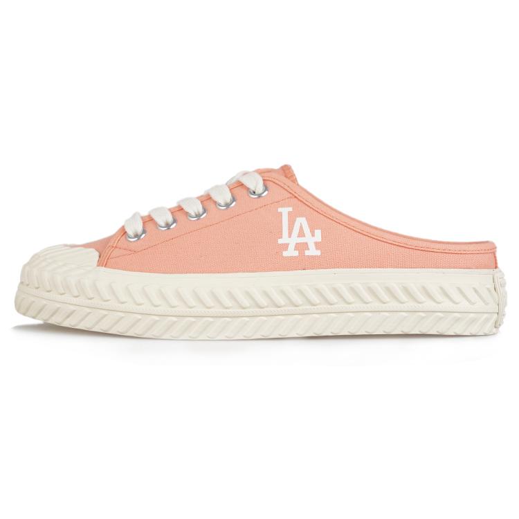 

New MLB Playball Mule Anti Slip Wear Resistant Low Top Canvas Shoes Unisex Cherry Blossom Pink 32SHS1111-07P 40.5