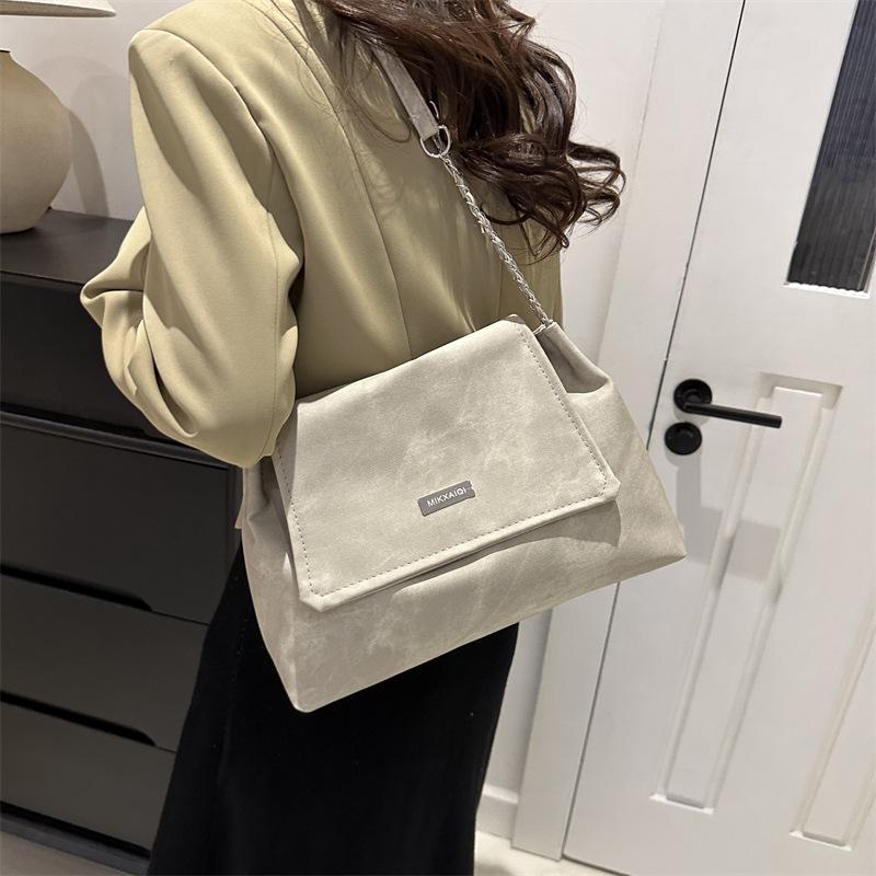 Einfache, lässige Einkaufstasche mit großem Fassungsvermögen im Winter, neue, modische Achseltasche mit einer Schulter, einfache Umhängetasche im Retro-Stil