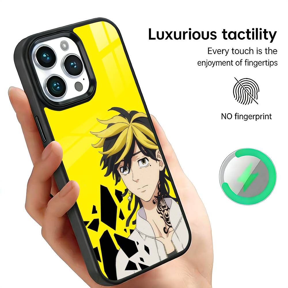 Kazutora Hanemiya T-Tokyo R-Revengers Phone Case For IPhone17 16 15 14 13 12 11 Plus Pro Max Plus Wireless Charger Cover Funda