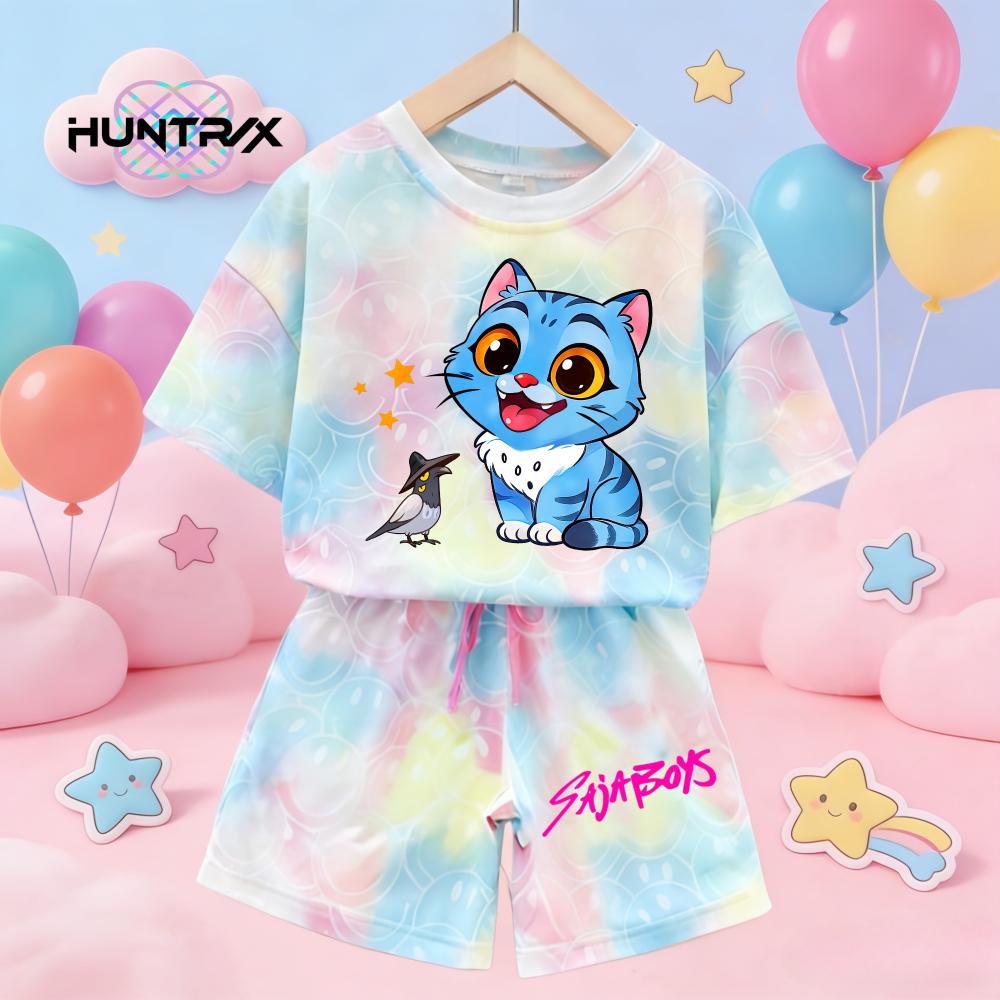 Sommer Neu KPop Dämonenjäger Kawaii Lächeln 3D Druck Kurzarm T-Shirt Mädchen Kinder T-Shirt