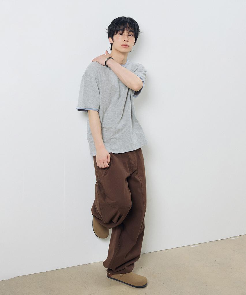 Dibsenseu Vintage Washed Crop Short Sleeve T-Shirt - Gray