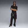 Casual WARDROBE ESS Boxy Waffle Polo Shirt 636807 Black [Puma] Men's (01)