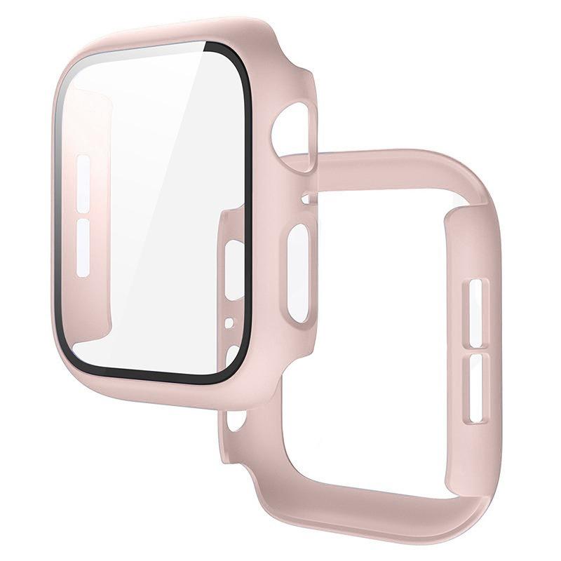 PC Case+Tempered Screen Protector For Apple Watch Ultra 3-1 11 10 46/42mm Integrated Hard Shell iWatch 9 8 7 6 5 4 SE 45mm 44mm