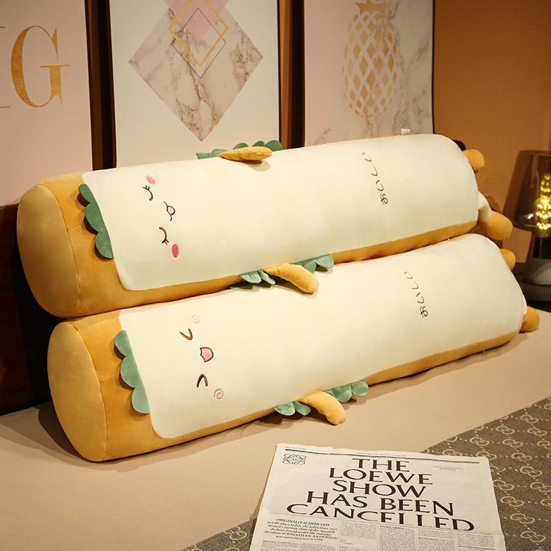 110/130cm Long Plush Bread Pillow Cute Simulation Toast Soft Texture Doll Pillow Cushion Home Decoration Toysets Birthday Present Perfect Gift