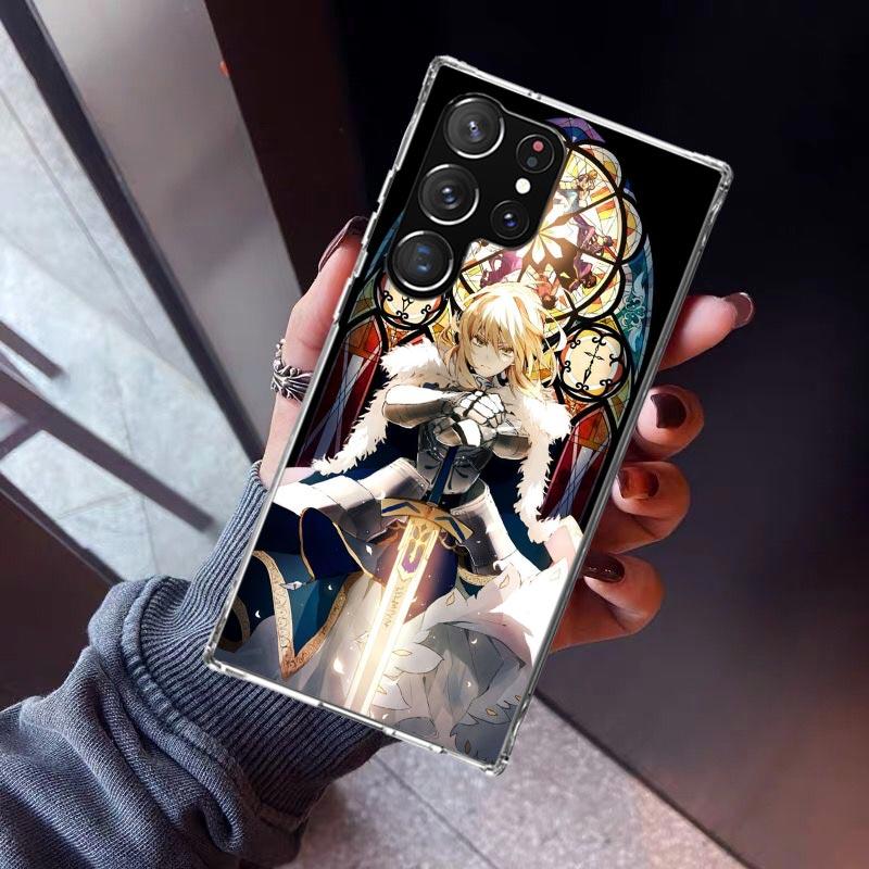 Fate Zero Stay Night Saber Phone Case For Samsung Galaxy S23 S24 S25 Edge S26 Ultra S22 + S21 Plus S20 FE Cover Silicone Print S