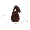 Yogodlns Korean Version Autumn and Winter New Women's Fashionable Versatile Practical Fashion Long-Haired Furry Shoulder Crossbody Bag