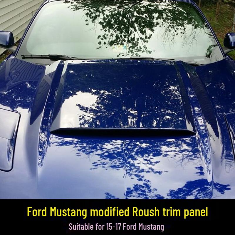 Carbon Fiber Hood Panel for 15-17 Ford Mustang Roush Modification