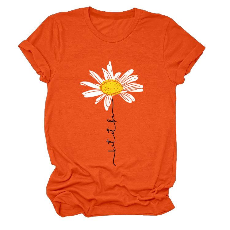 

Alphabet Casual Short Sleeve Women s Top Crew Neck Loose T-Shirt XXXL