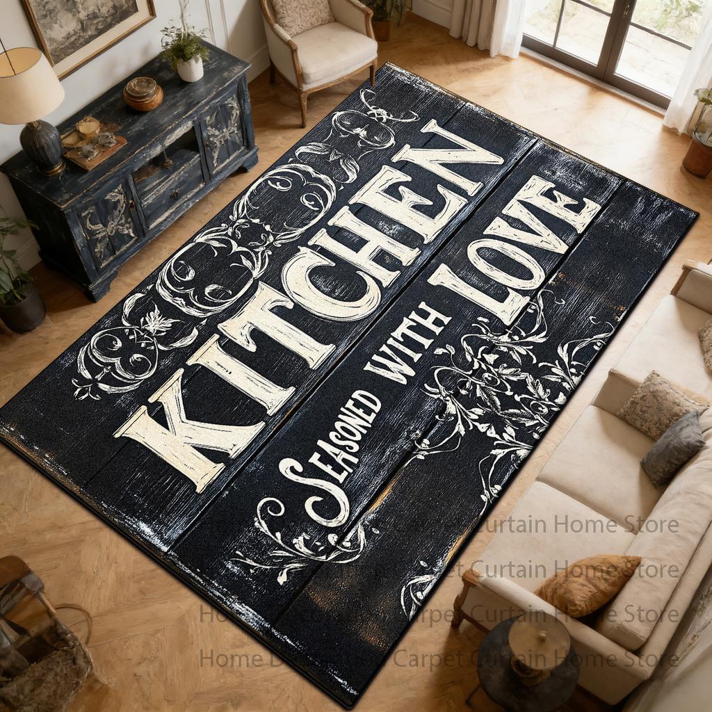 Barber Shop sign Pattern Carpet Black Living Room Bedroom Household Items Room Sofa Floor Mats Doormat Anti-slip Rug lounge