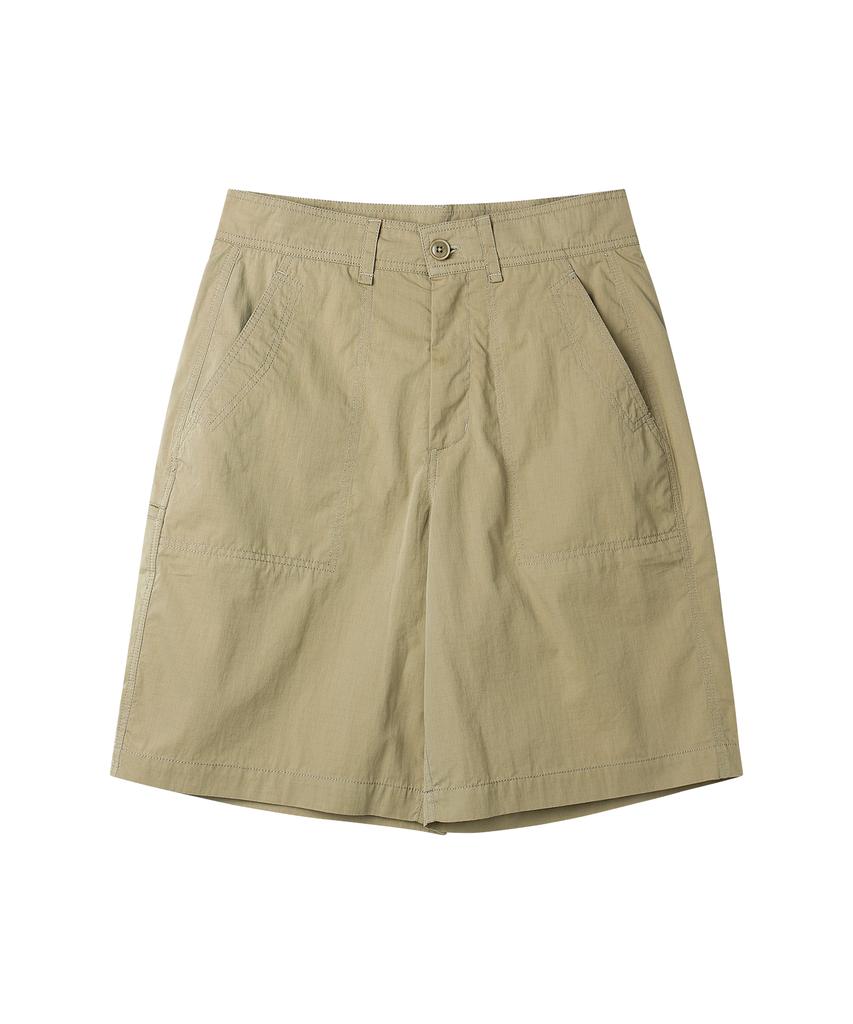 YOUNEEDGARMENTS Utility Ripstop Fatigue Shorts (Beige)