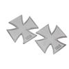 1pcs 3D Metal Altese Cross 1813 Emblem Decal Side Fender Rear Trunk Badge Sticker Are Applicable To Auto Motorcycle Pickup Truck SUV