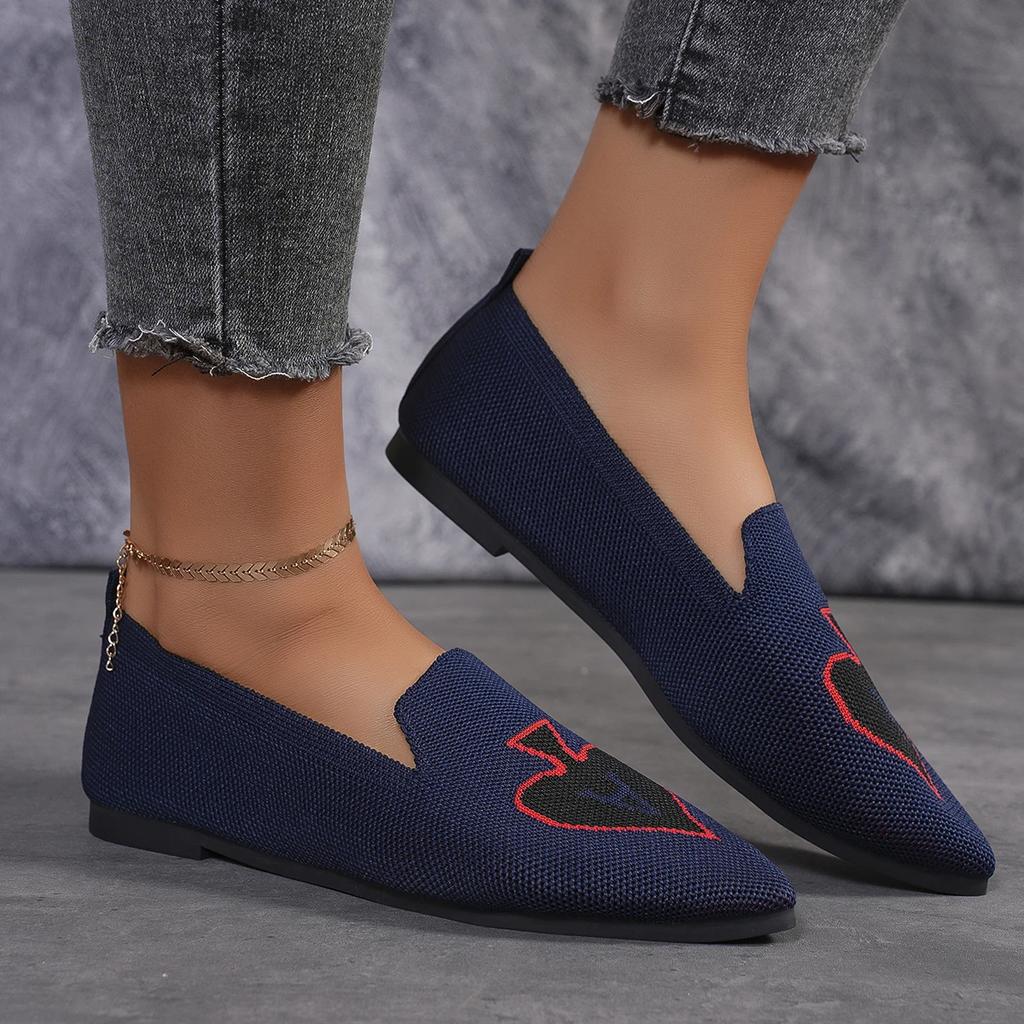 New Shallow Mouth Mixed Colors Low Heels Summer Shoes Ladies Pointed Toe Autumn Women Casual Female Sneakers Flats