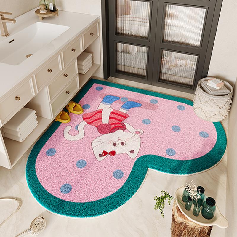 Cute Style Floor Mat Bathroom Floor Mat Bathroom Door Wear-resistant and Anti Slip Mat
