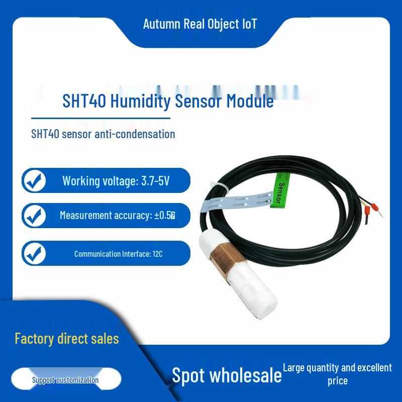 SHT40 High Precision Temp & Humidity Sensor Module with Anti-Condensation I2C Interface