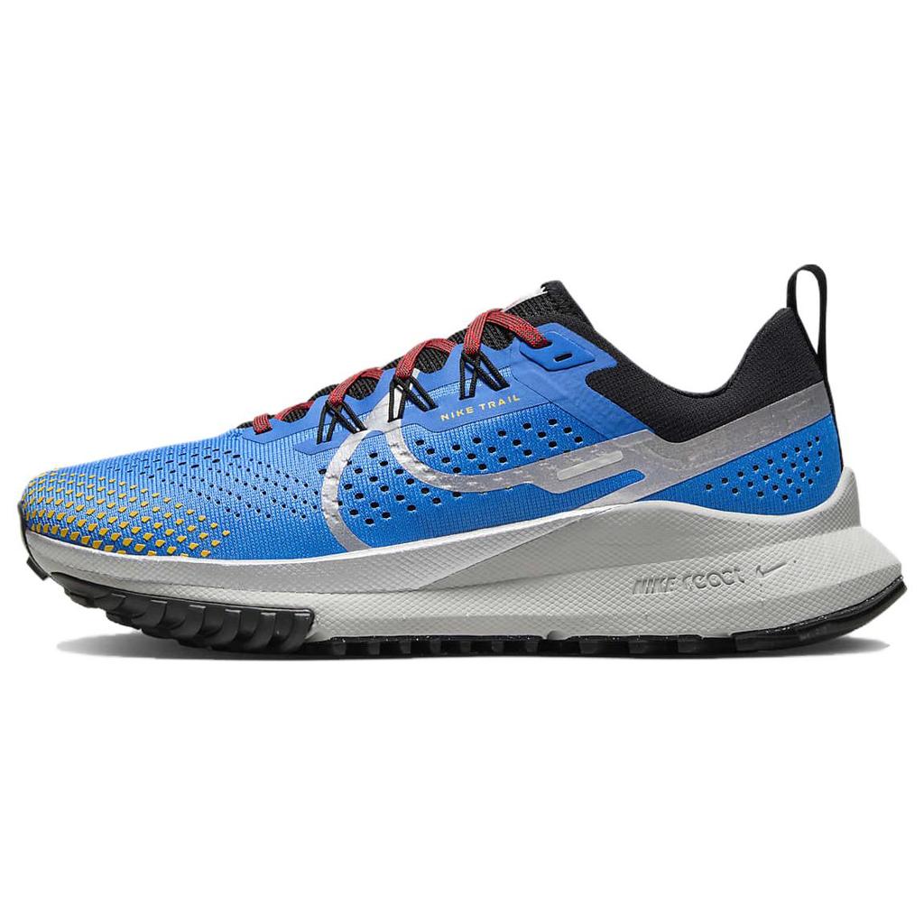 New Nike React Pegasus Trail 4 Light Photo Blue Track Red Black Metallic Silver Women's DJ6159-401