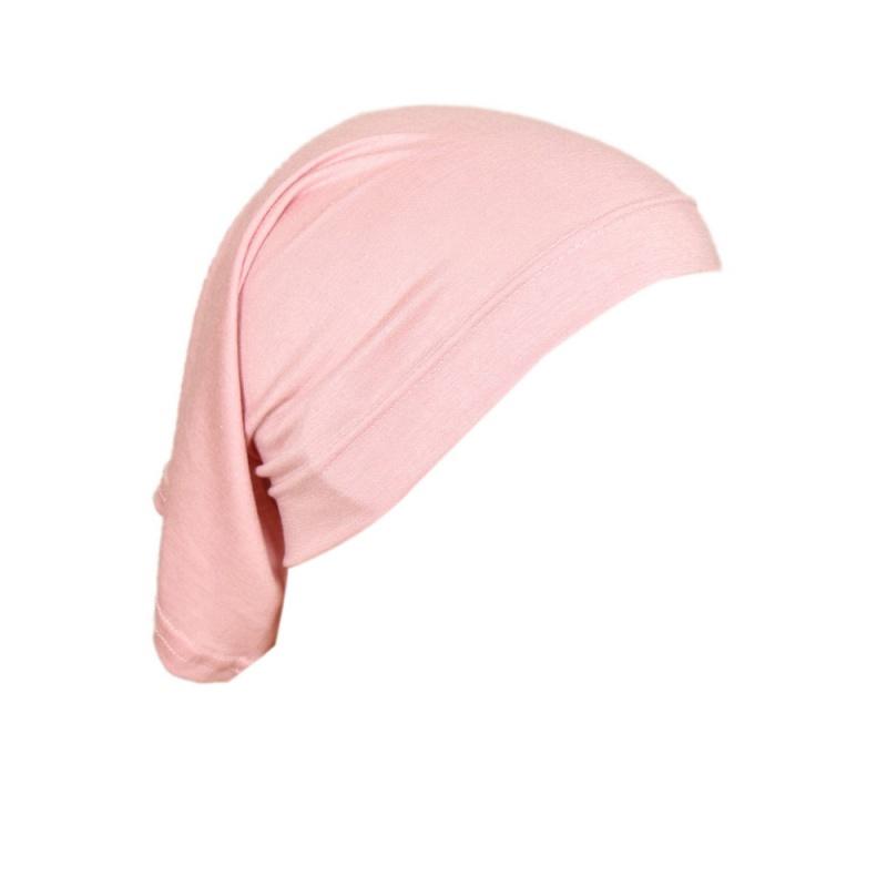 Pure Color Arabic Scarf Small Hat Tube Cap Modal High Elastic Mercerized Cotton Women's