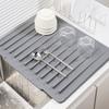 Non-slip Silicone Sink Drying Mat Flexible Thick Kitchen Sink Mat  Kitchen Counter
