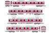 TOMYTEC Railway Collection Tetsuro Kintetsu 8000 Series Early Model with New Paint and Hem Band, 4-Car Set A, Diorama Supplies, 336785