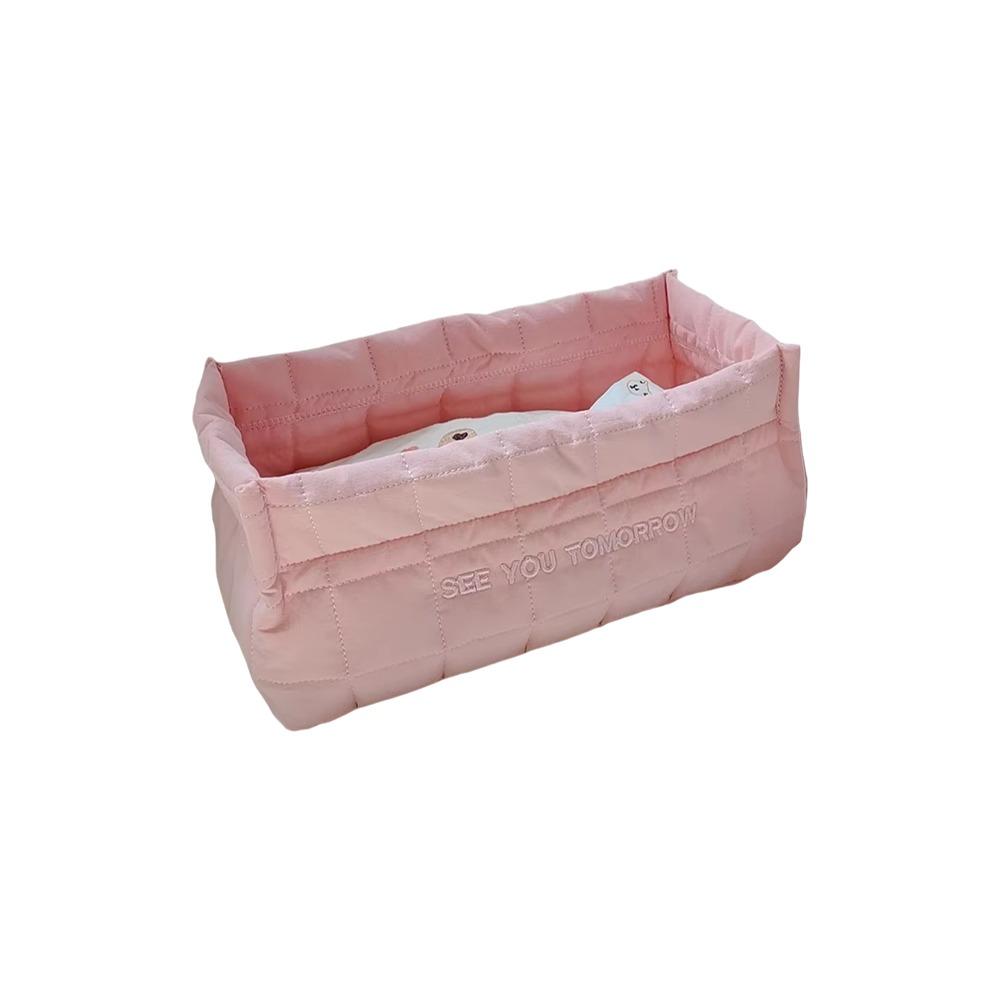 

Sorting Box Storage Basket Desktop Clothing Organizers Portable Snack Storage Sundry Storage рожевий