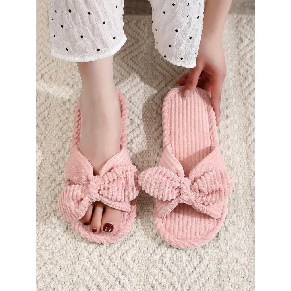 Hausschuhe, Fliegen, Plüsch-Hausschuhe für Zuhause, Plüsch-Hausschuhe für drinnen, Damenhausschuhe