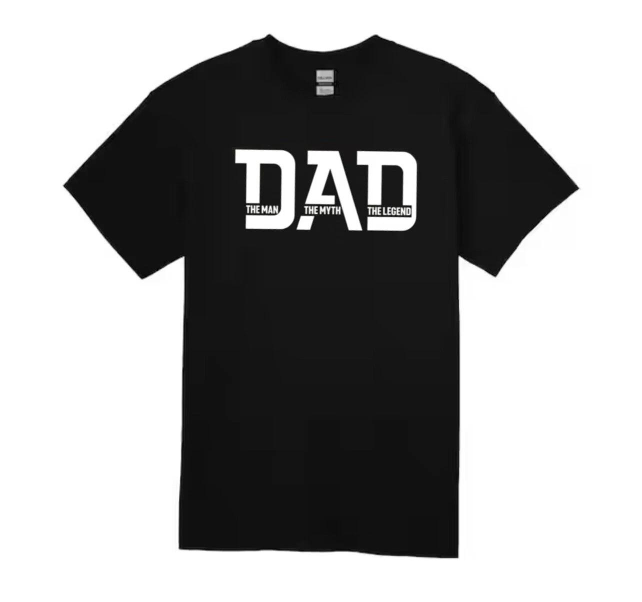 Dad- The Man, The Myth, The Legend Unisex Tshirt S-2XL- Fathers Day Gift 4XL