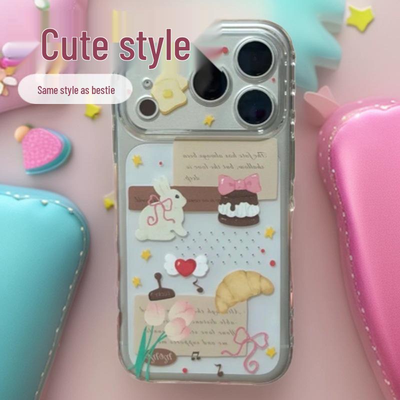 

Space Shell Rabbit Soft Case for Apple iPhone 17/16/15/14/13 Pro Max & 12 Pro/11/XR Apple 16