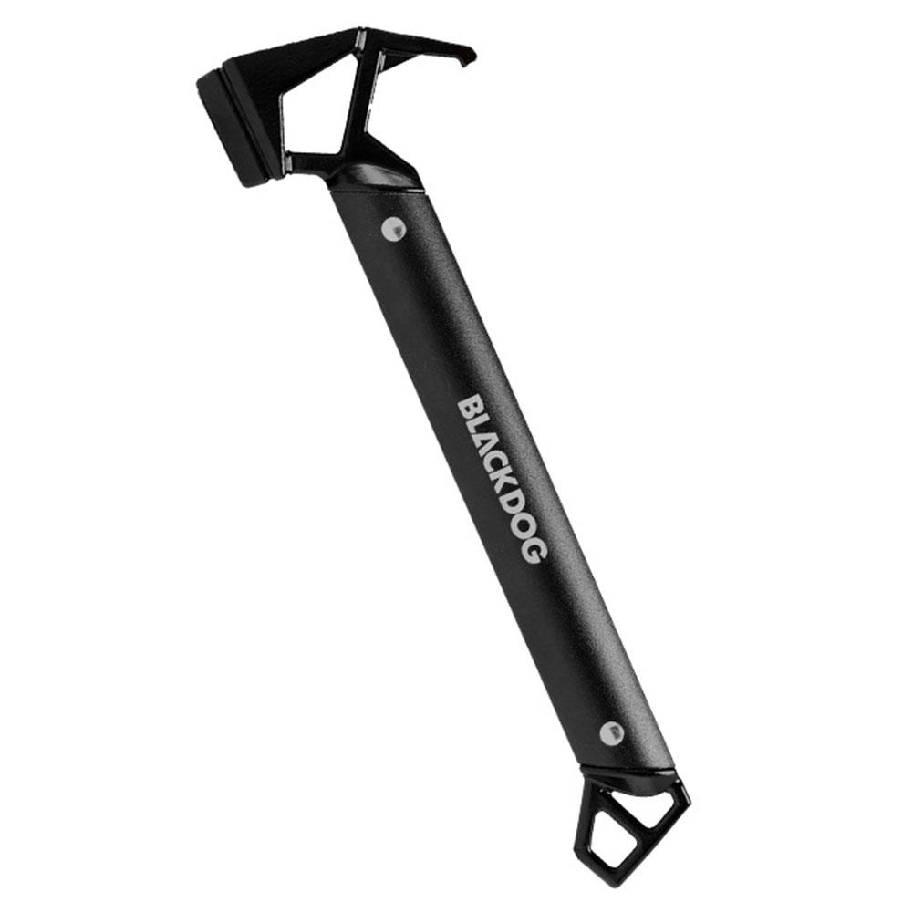 BLACKDOG Tent Ground Nail Hammer Non-Slip Ground Nail Awning Hammer Aluminum Alloy Portable Camp Hammer Outdoor Equipment Tools чёрный