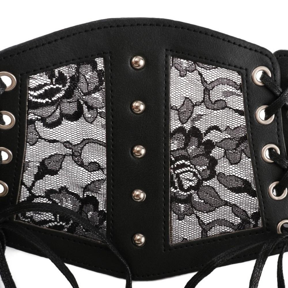 Retro Style Lace Belts Tie Rope Corset Belts Punk Fashion Girdle Belts  Women