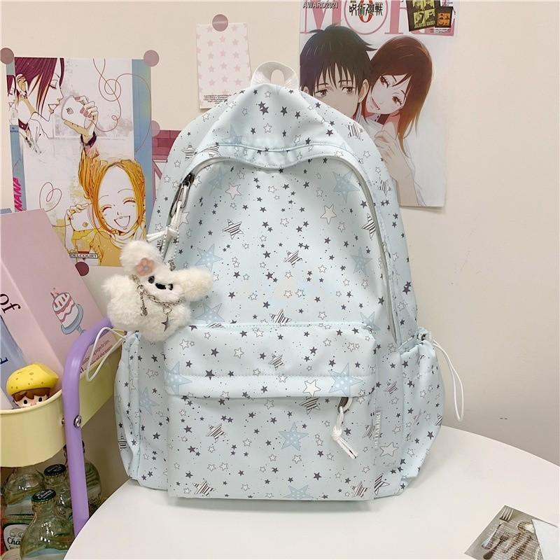 Youthful Candy Color Backpack For School With Oxford Fabric And Laptop Storage